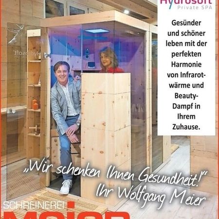 Flyer zur Hydrosoft-Wellnesskabine